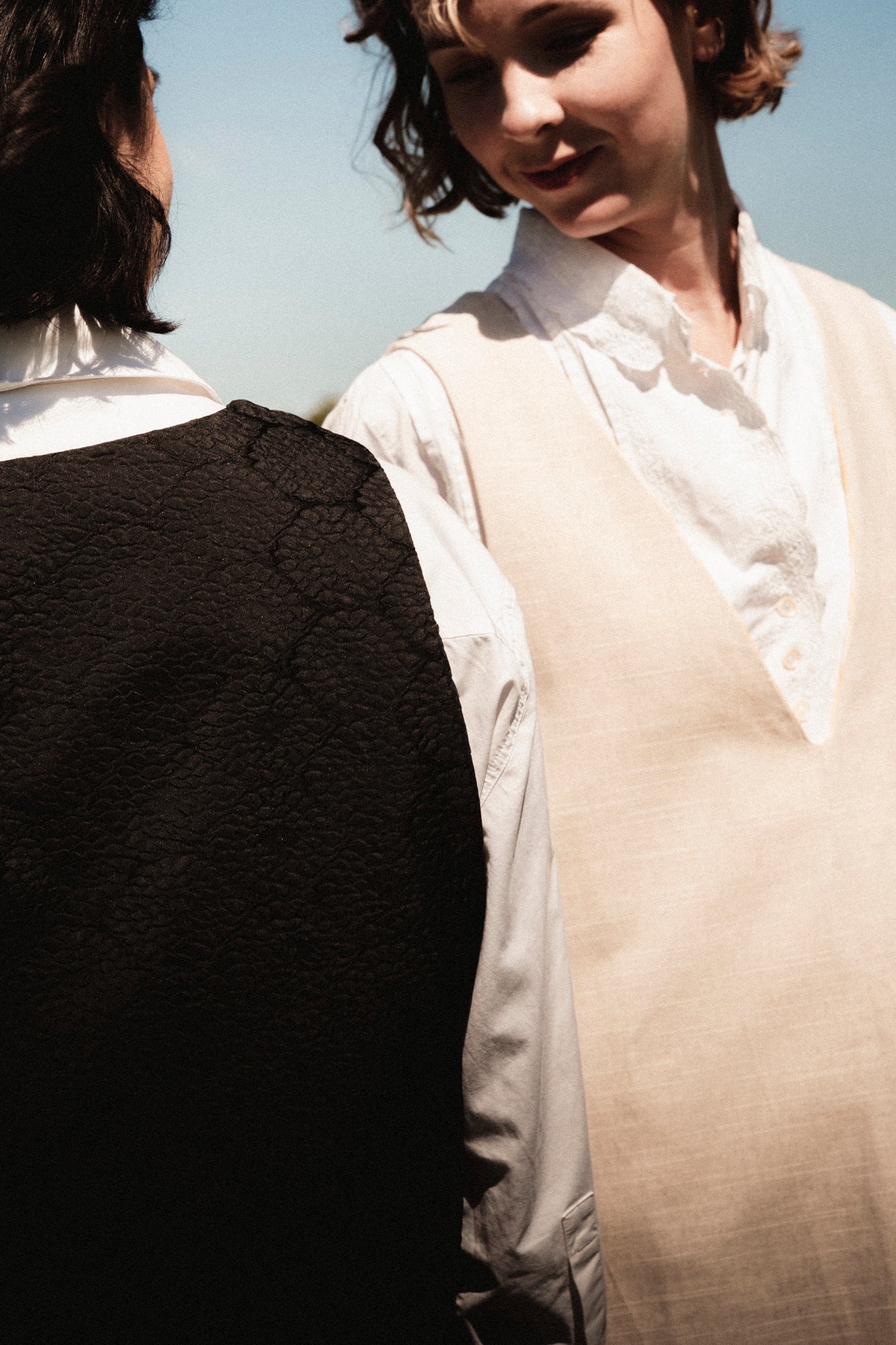 Robe chasuble beige