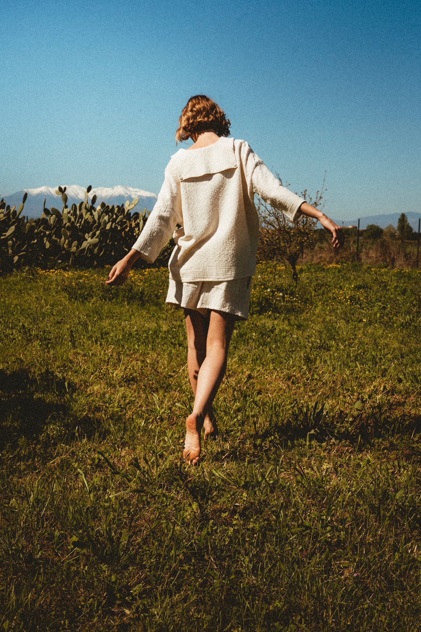 Chemise broderie anglaise écru