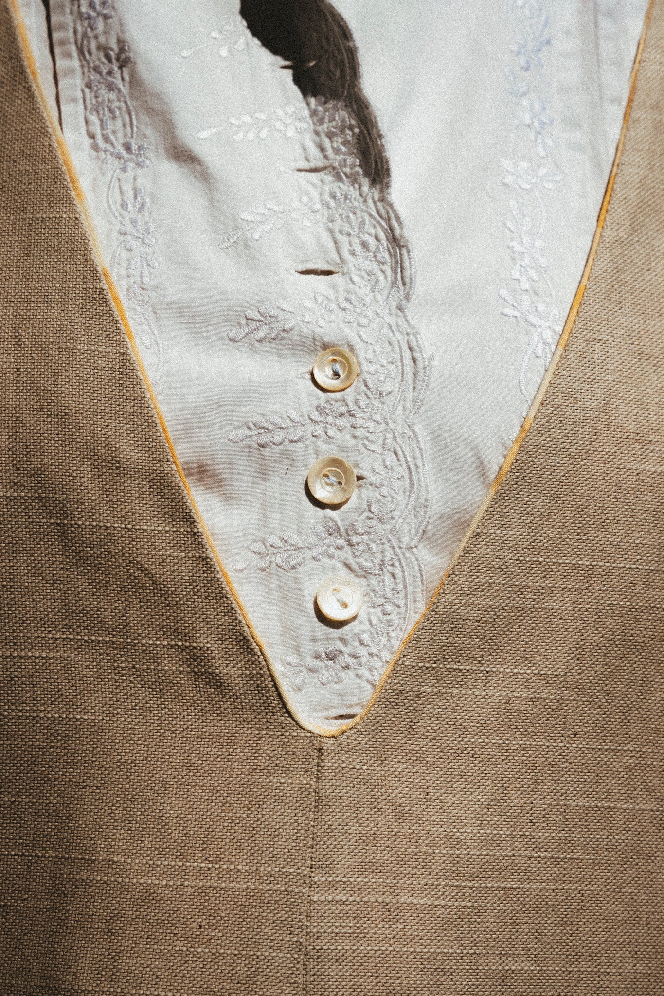 Robe chasuble beige