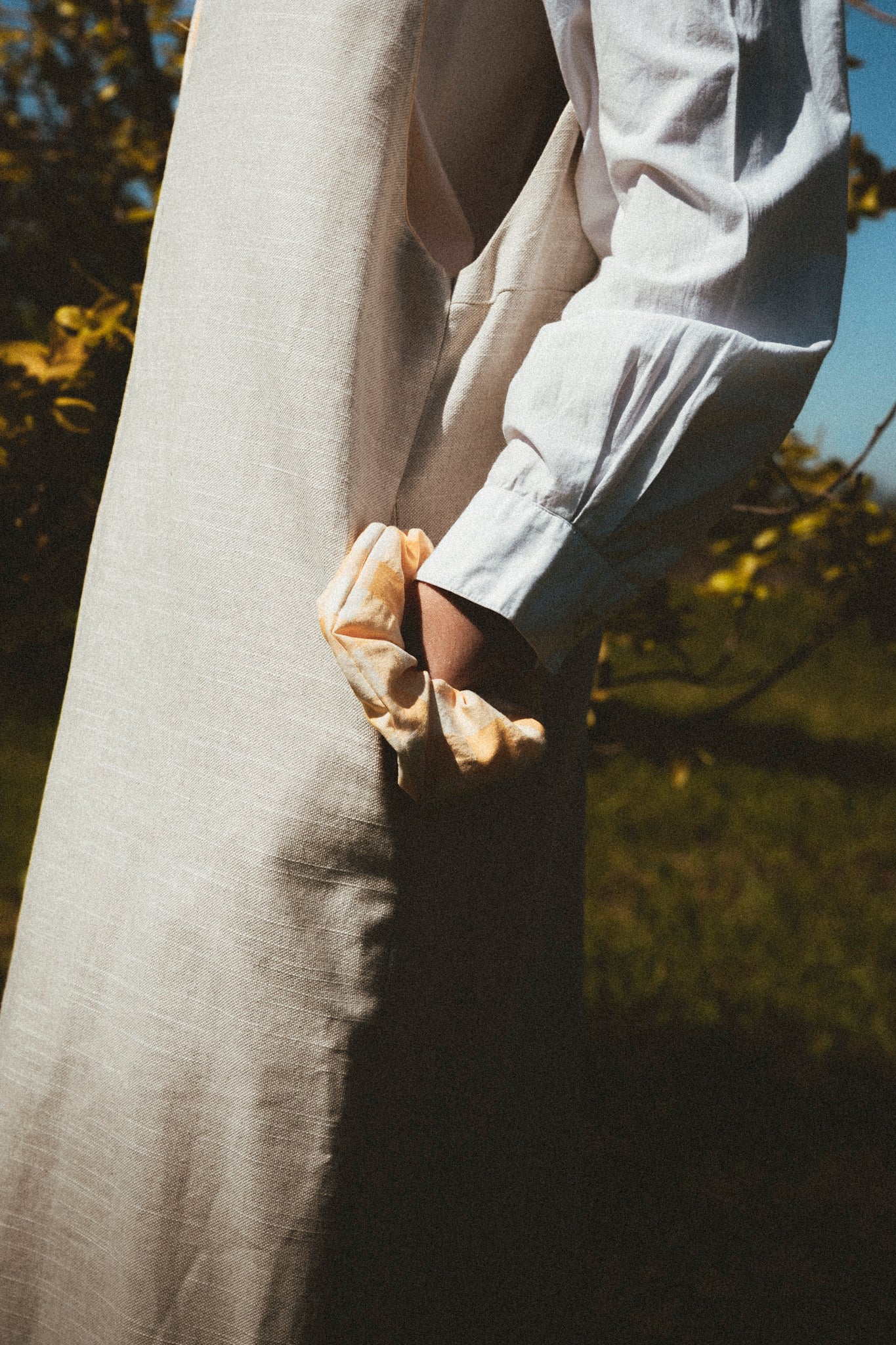 Robe chasuble beige